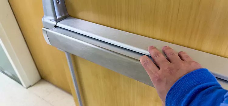 Installing a Push Bar on a Door Calexico